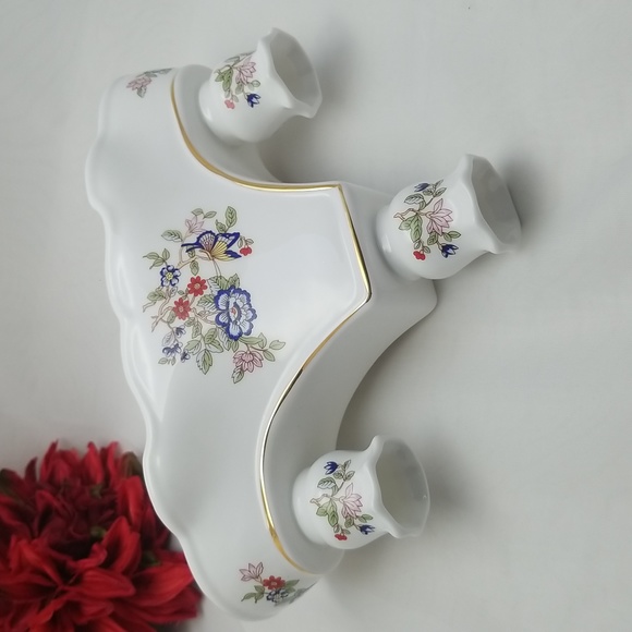 Royal Tara Fine Bone China Harmony 3 Light Candelabra - Picture 13 of 14